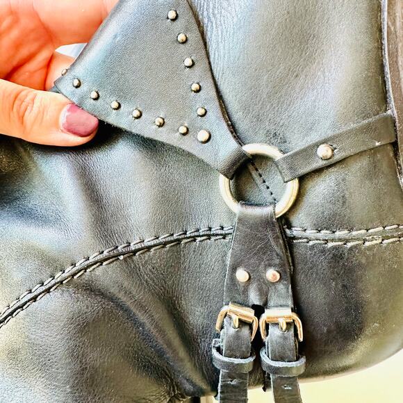 GEOX Repspira Alanis Dark Brown Black Leather Studded Riding Boots Shoes 39 - Picture 9 of 14